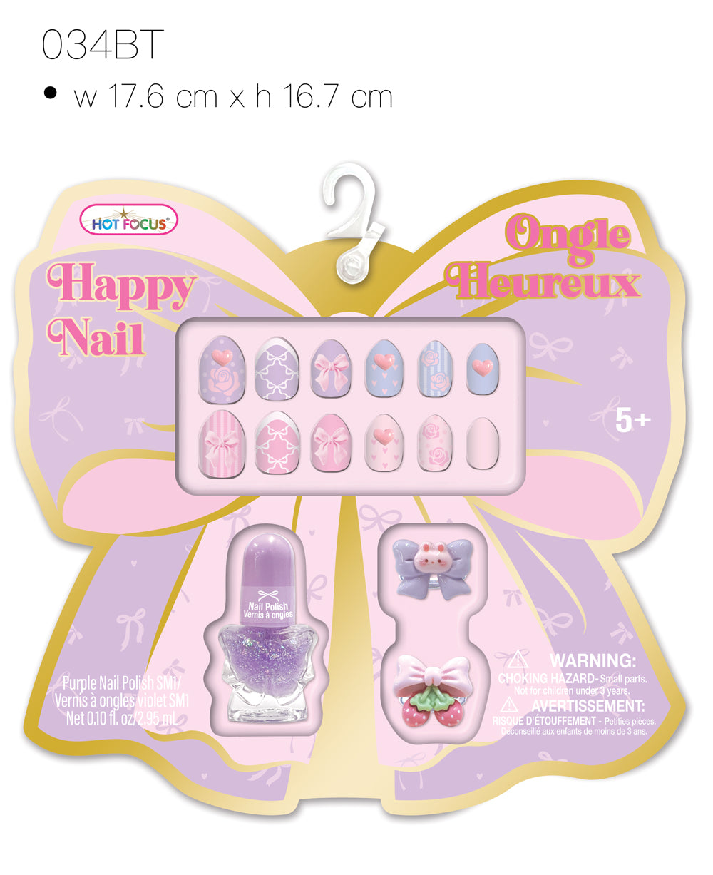 Bowtiful Happy Nails