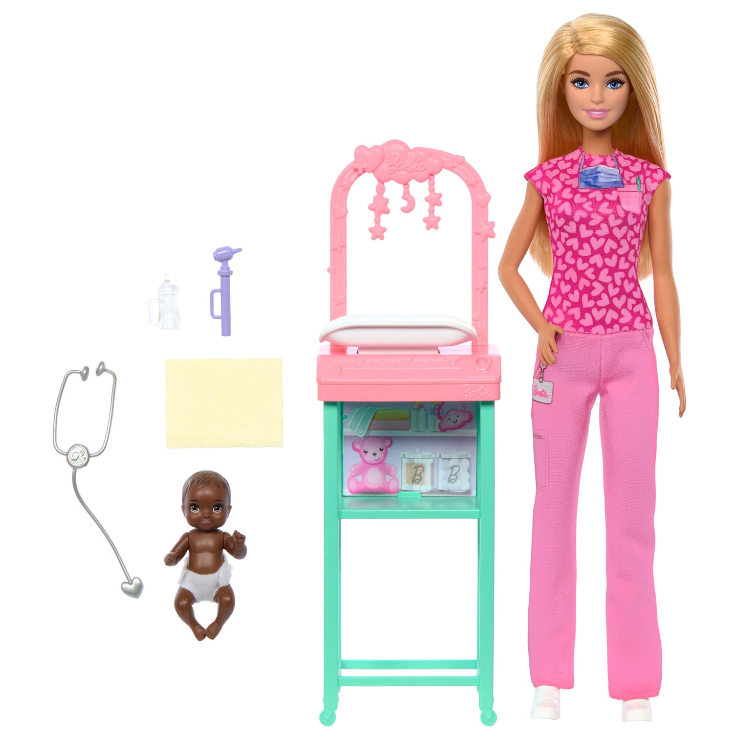 Barbie Baby Doctor Doll Pink