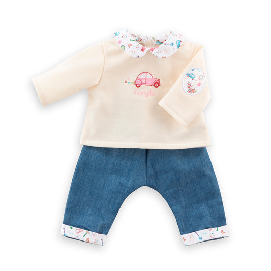 12" Long Sleeve T & Jeans
