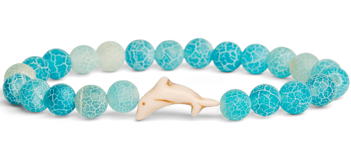 Aqua Blue Dolphin Bracelet