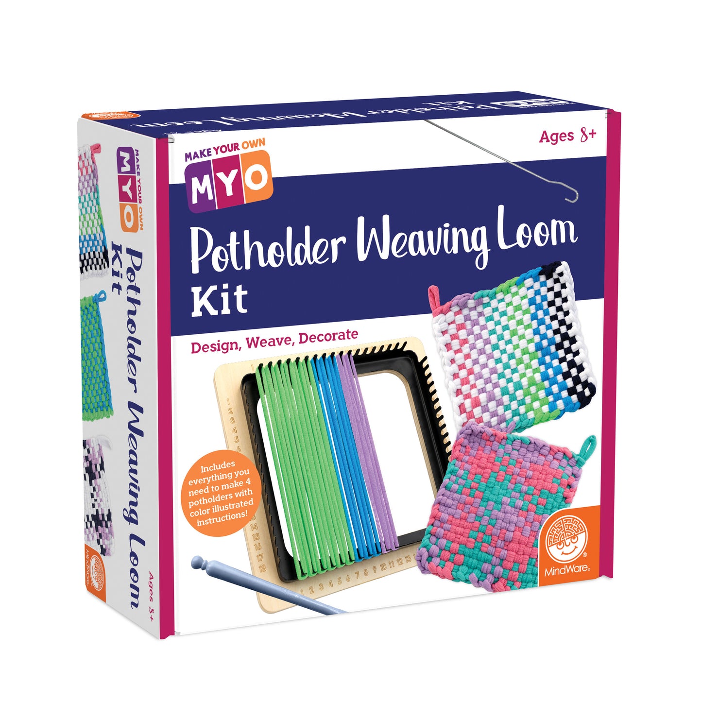 MYO Potholder Weaving Loom