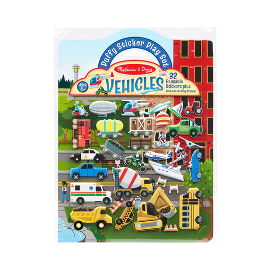 Puffy Sticker Vehicles Set