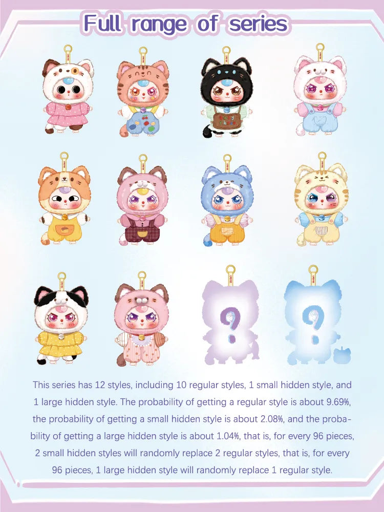 Baby Three Kitten Wardrobe Blind Box
