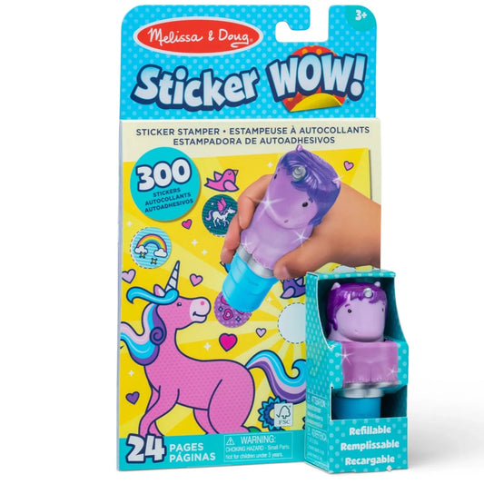 Purple Unicorn Sticker Wow Set