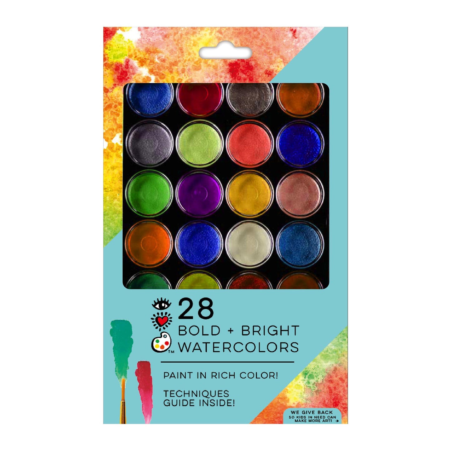 28 Bold Bright Watercolor