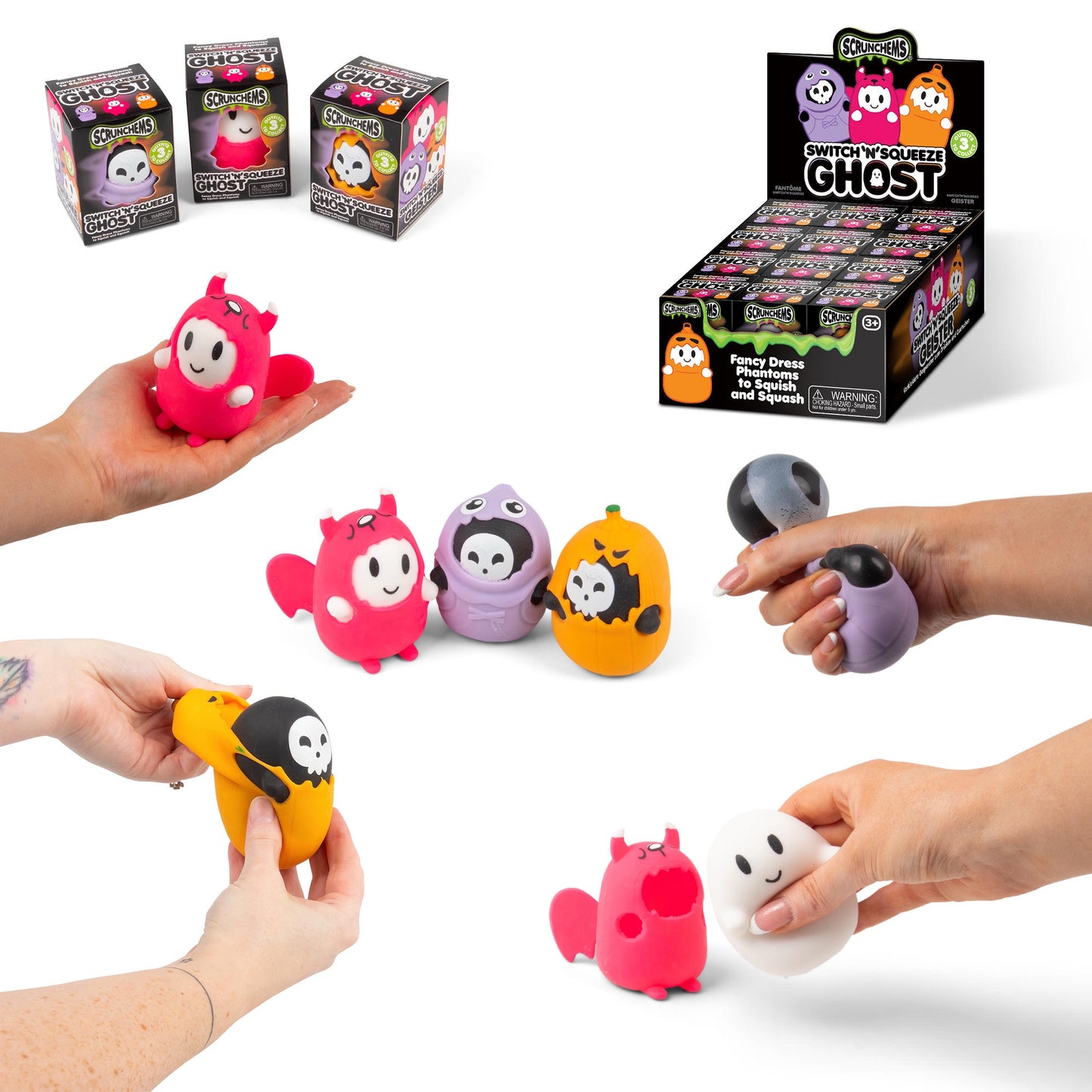 SCRUNCHEMS SWITCH ‘N’ SQUEEZE GHOST