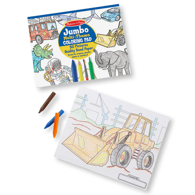Jumbo Blue Coloring Pad