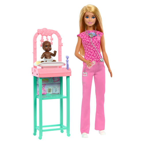 Barbie Baby Doctor Doll Pink