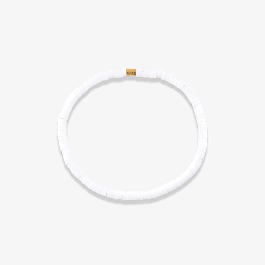 White Disc Bracelet