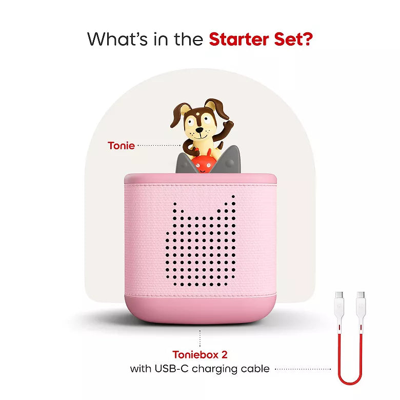 Pink Toniebox 2 Starter Set - Playtime Puppy