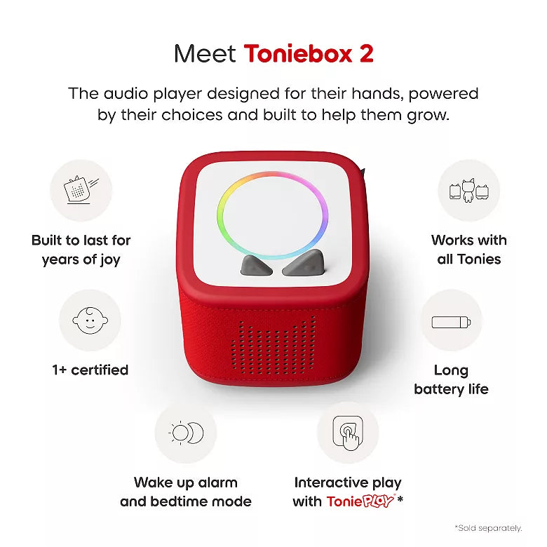 Red Toniebox 2 Starter Set - Playtime Puppy