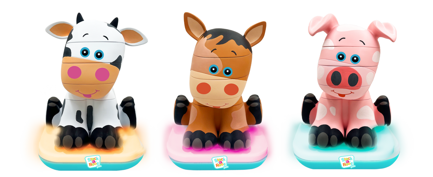 Stack-a-Roos Farm Animals Ast