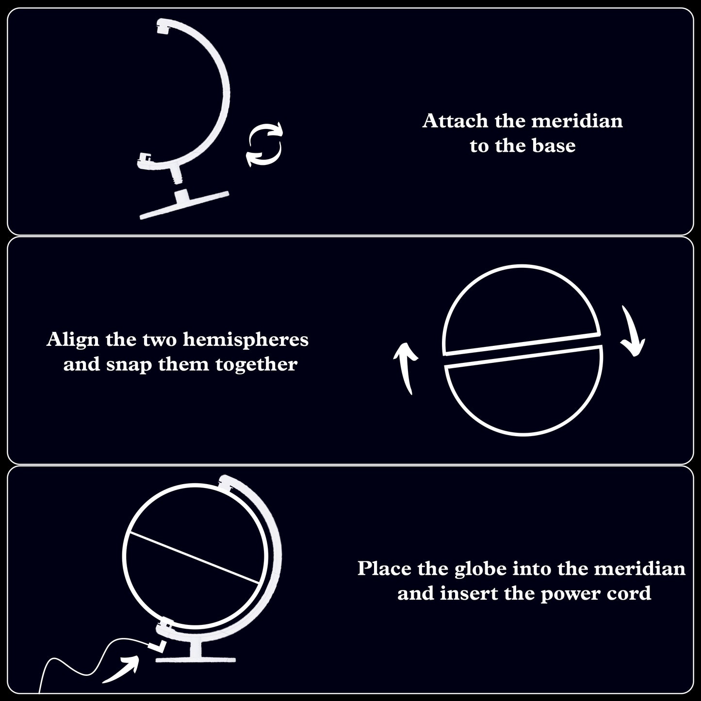 Illuminated Geopoli Globe