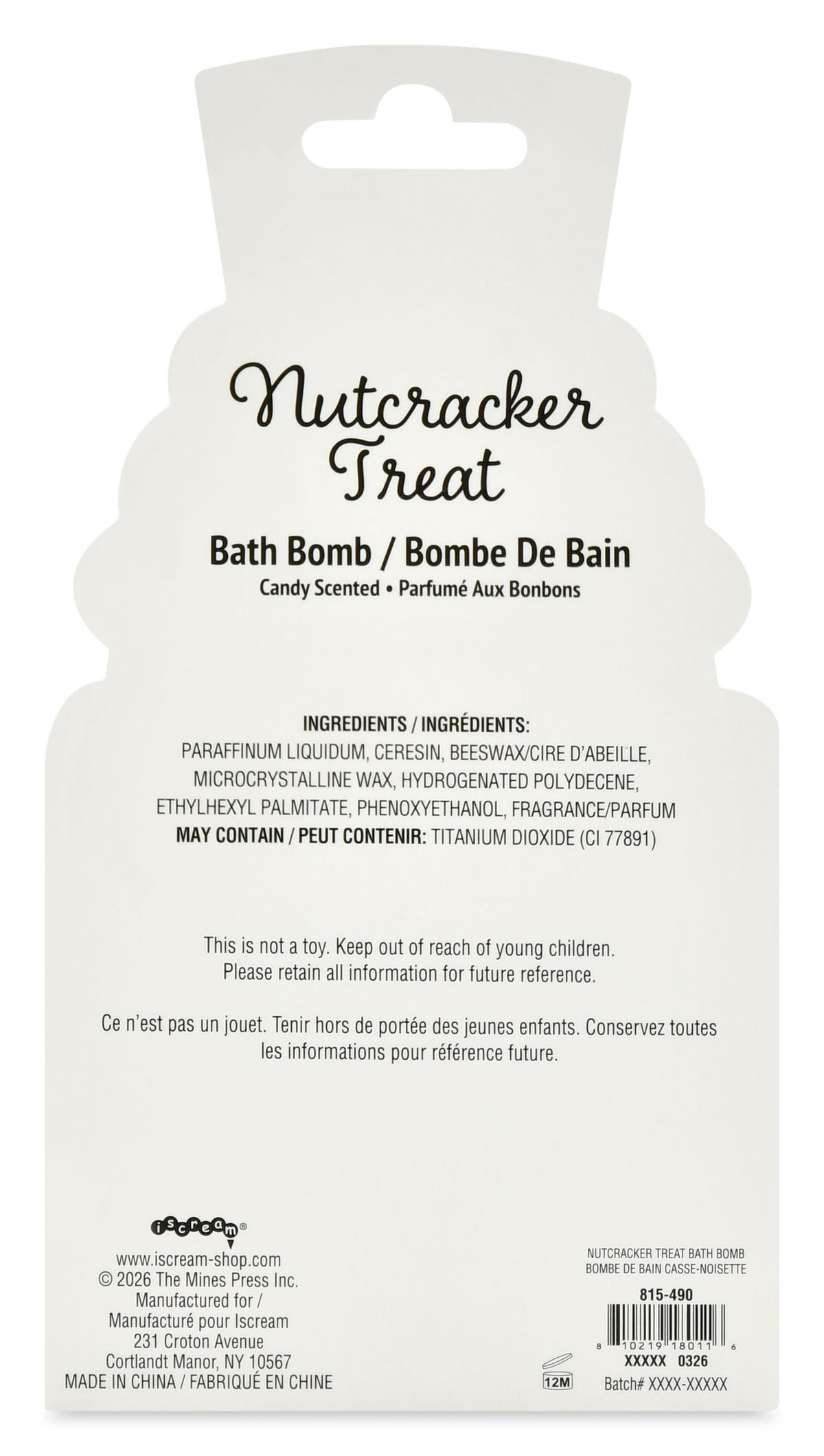 Nutcracker Treat Bath Bomb