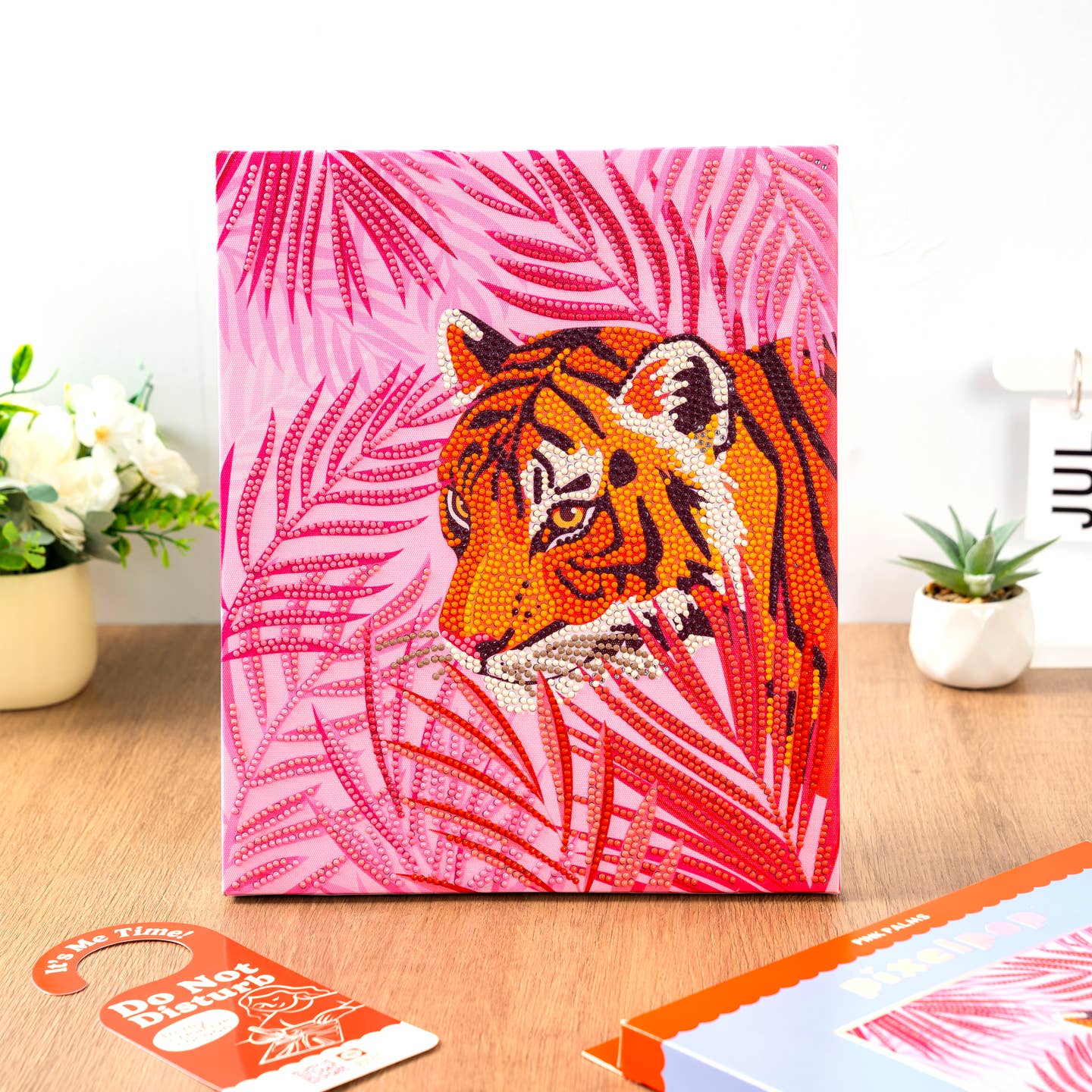 PixelPop™ Pink Palms Diamond Art
