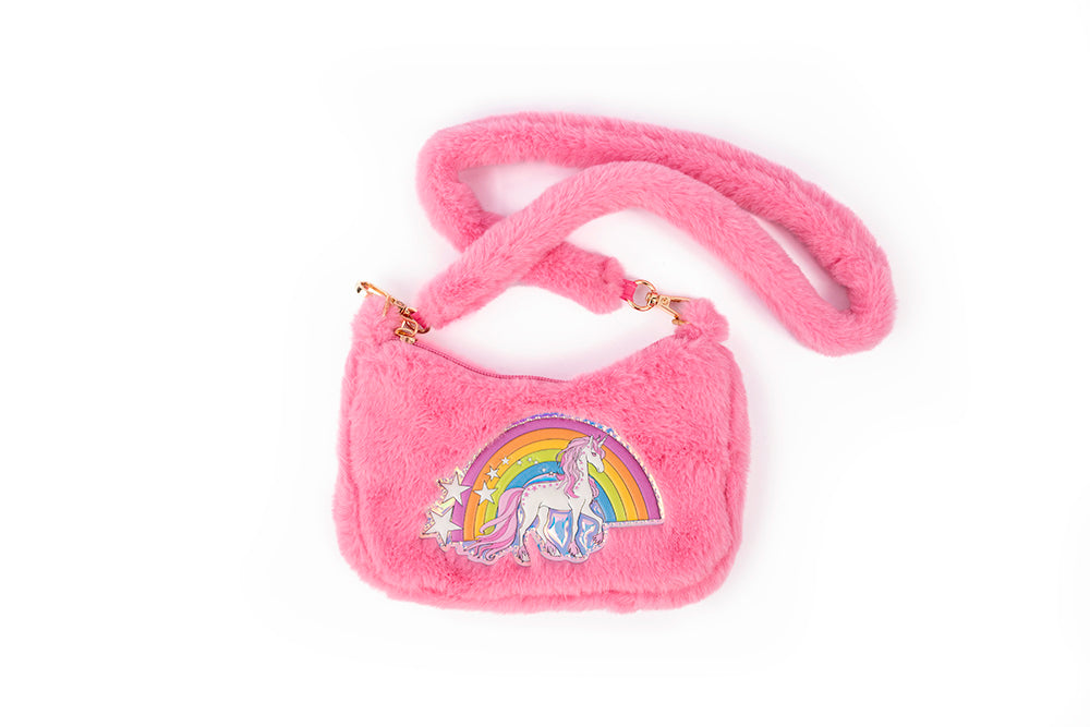 Pink Raibow Cuddle Purse