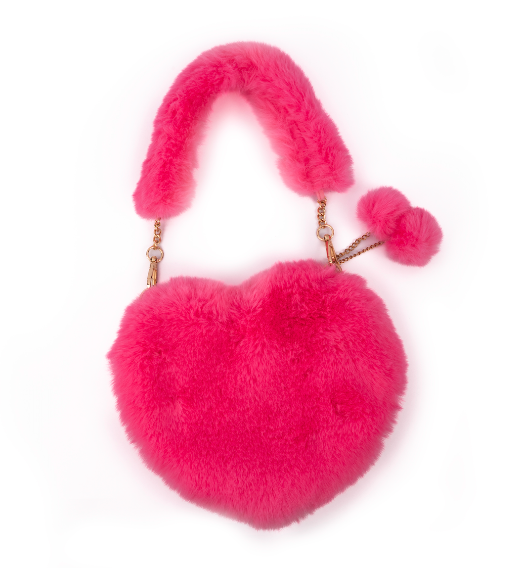 Pinky Promise Furry Fuchsia Purse