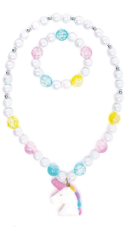 White Unicorn Necklace Set