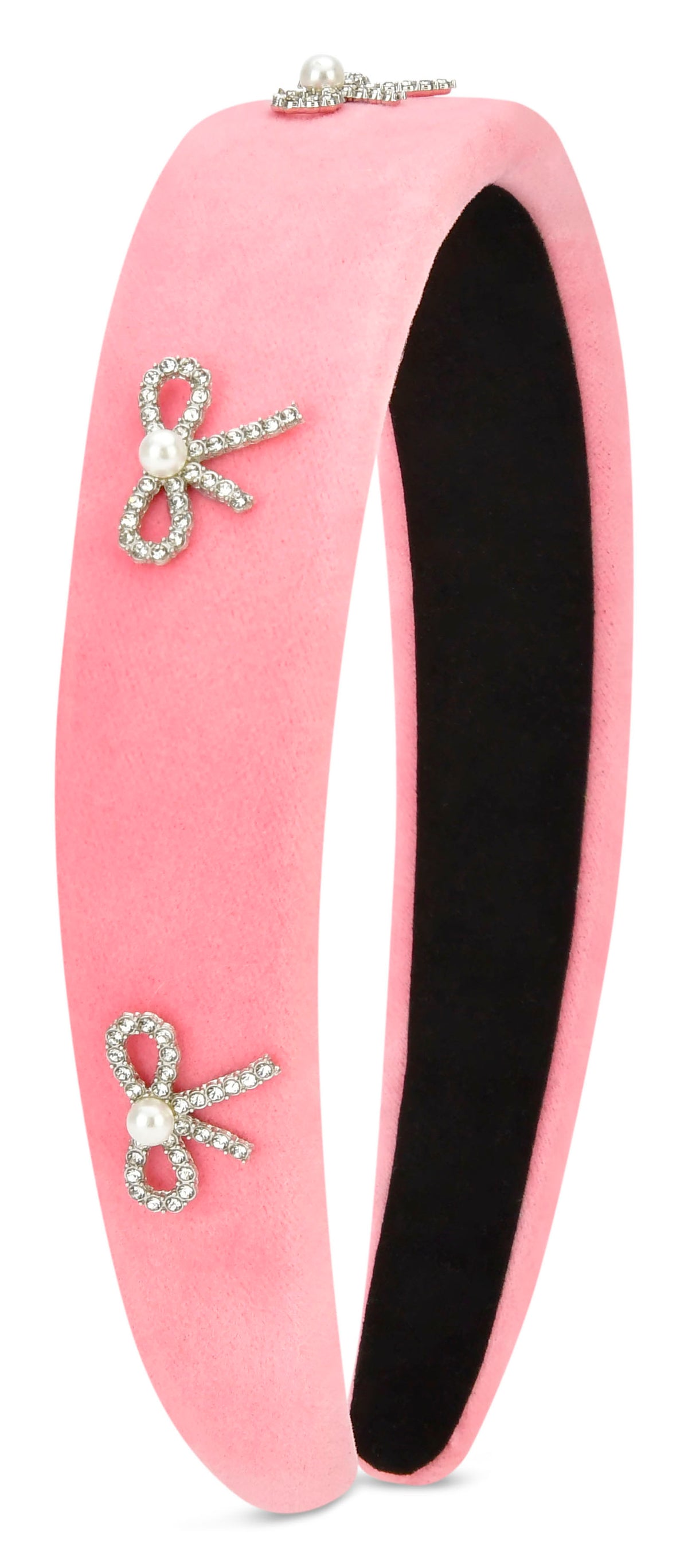 Rhinestone Bows Pink Headband