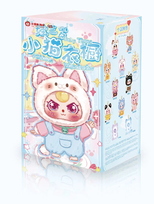 Baby Three Kitten Wardrobe Blind Box
