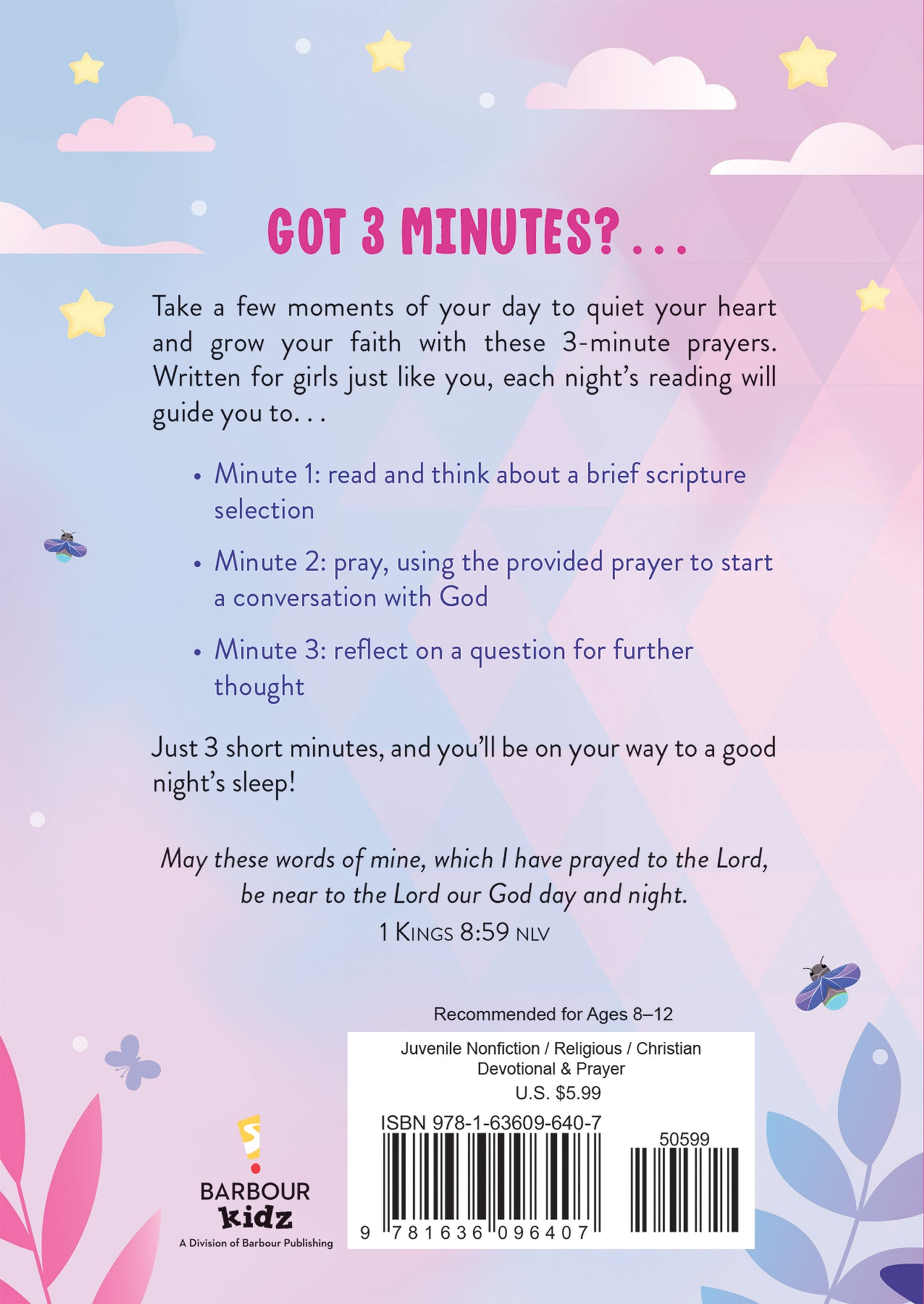 Girls 3-Minute Bedtime Prayers