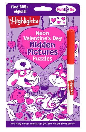 Neon Valentine's Day Hidden Pictures