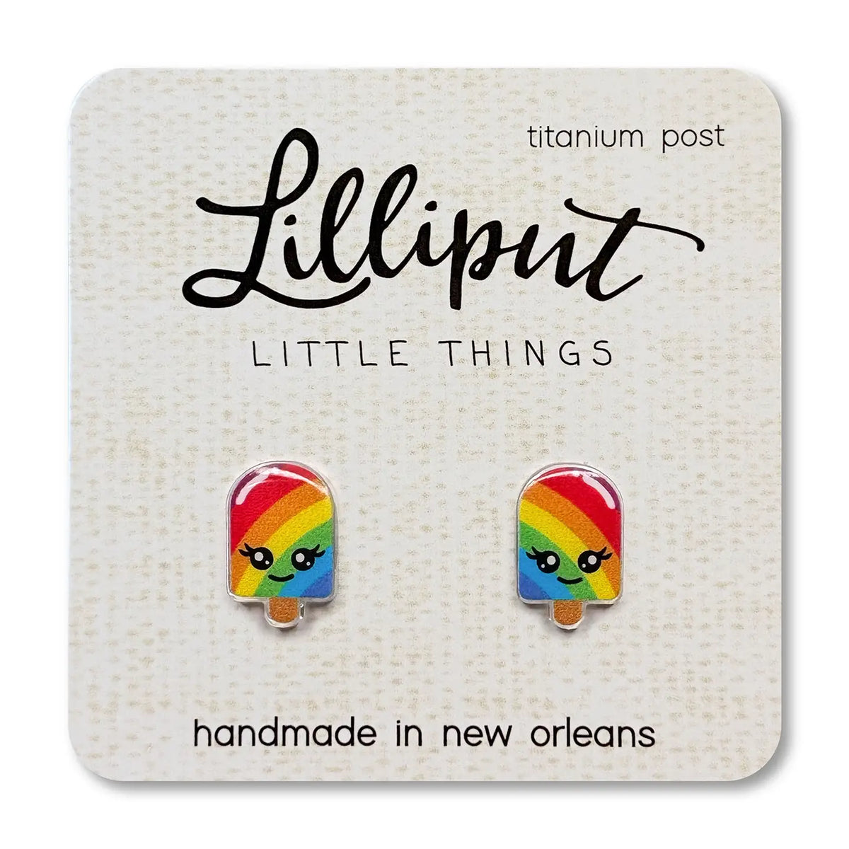 Rainbow Popsicle Earrings