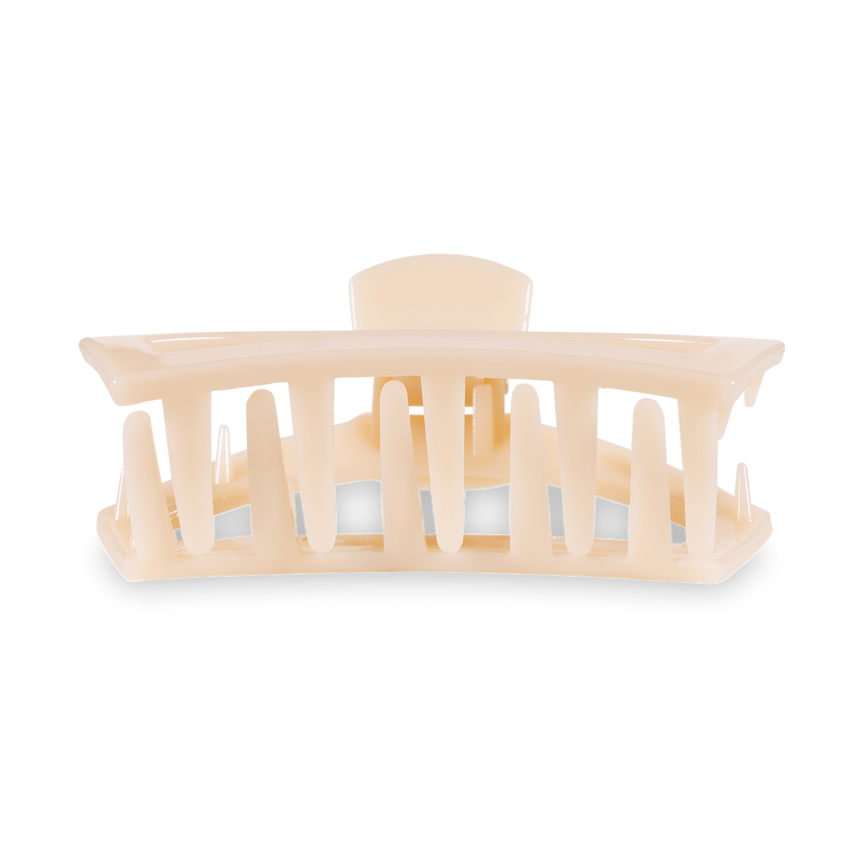 Open Almond Beige Small Claw Hair Clip