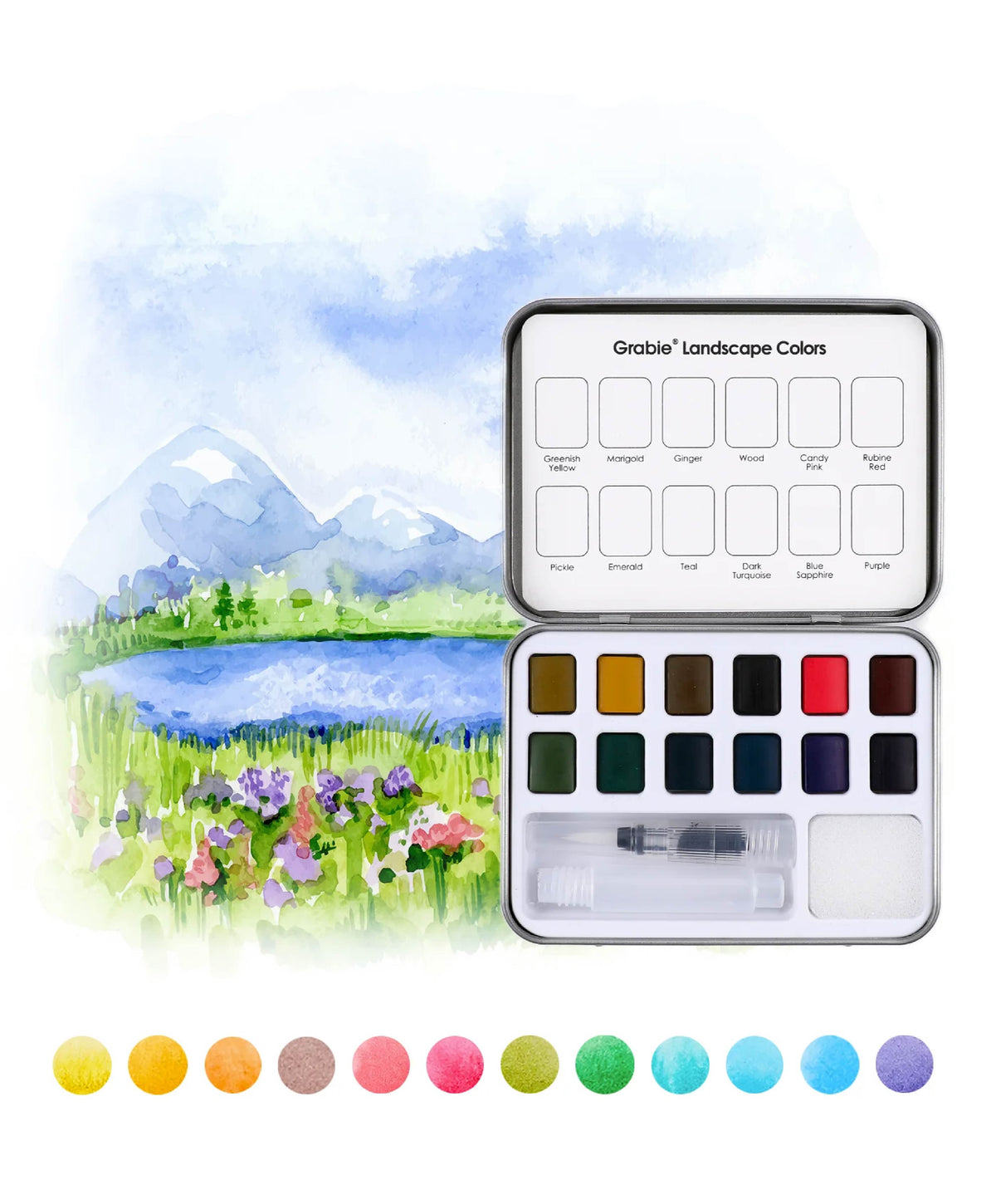 Watercolor Pocket Landscape Set