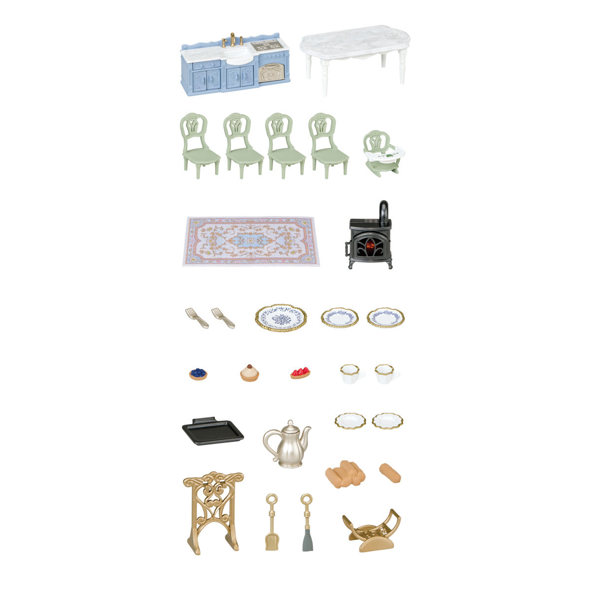 Calico Critters Elegant Dining Room