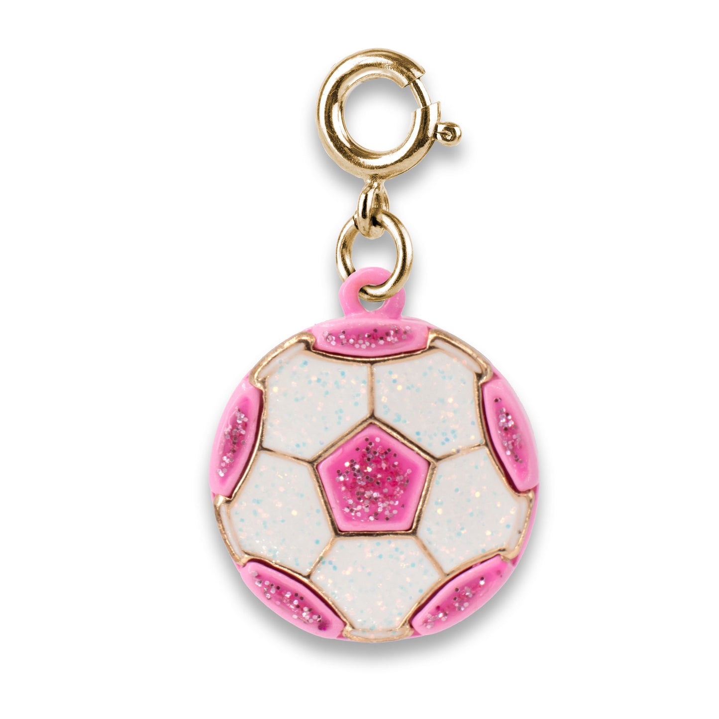 Gold Glit Soccer Ball Charm