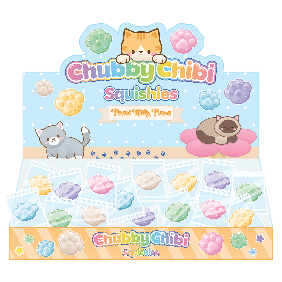 Pearl Kitty Paw Chubby Chibi Squishy