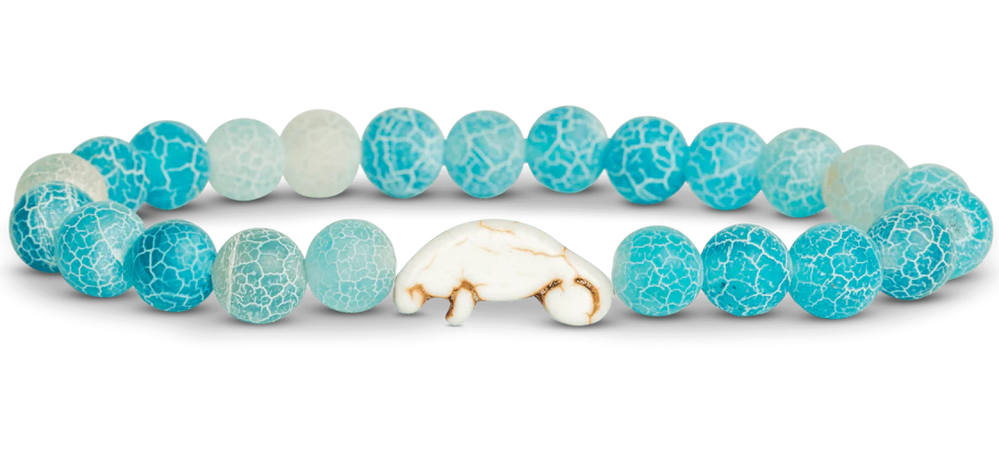 Aqua Blue Manatee Bracelet