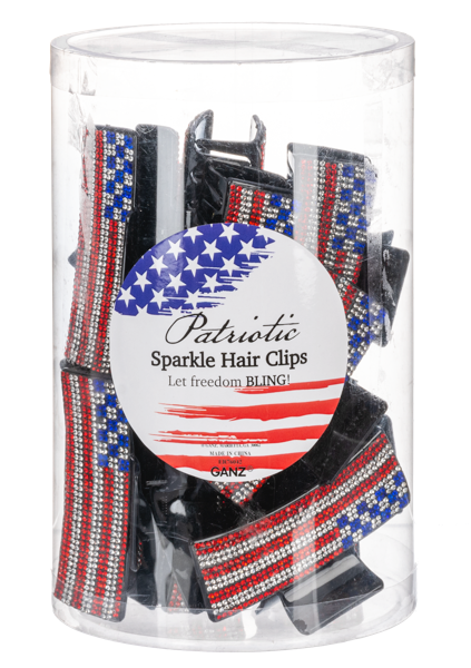 Patriotic Sparkle Hair Clip