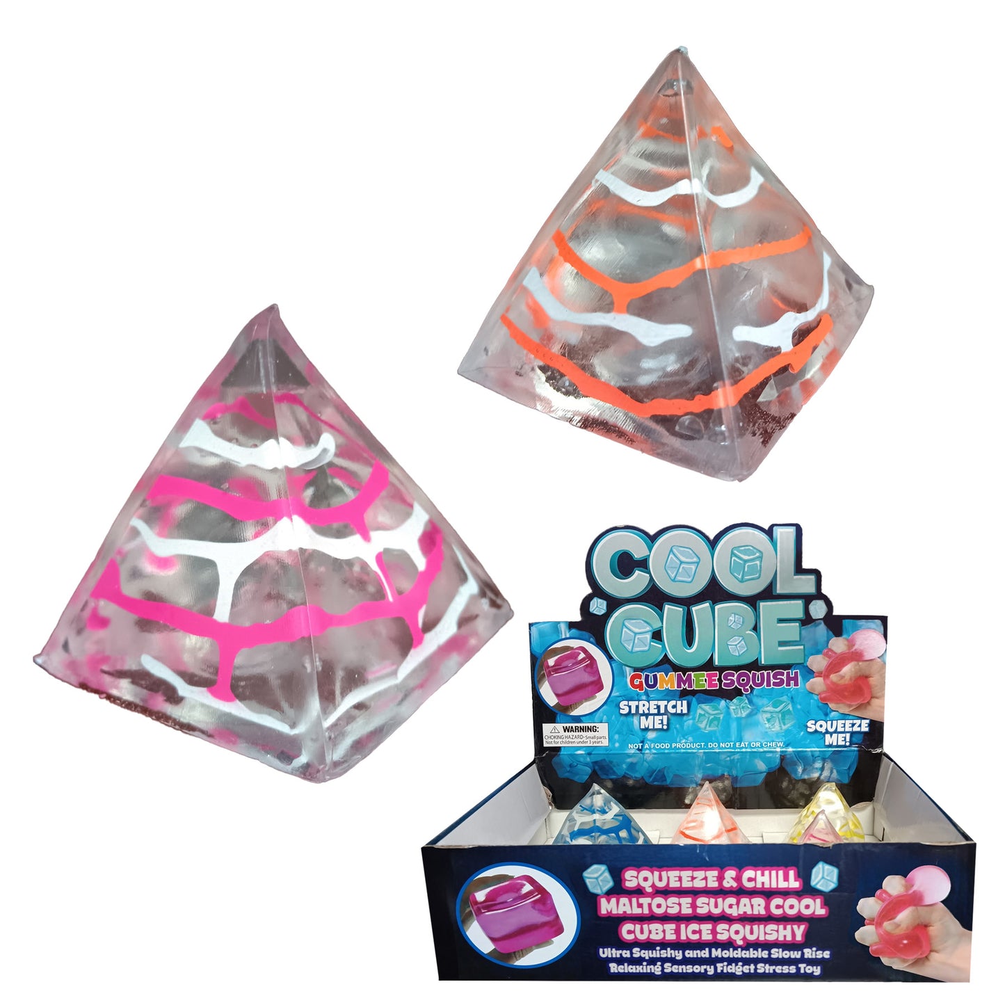 Ink Splatter Sugar Pyramid