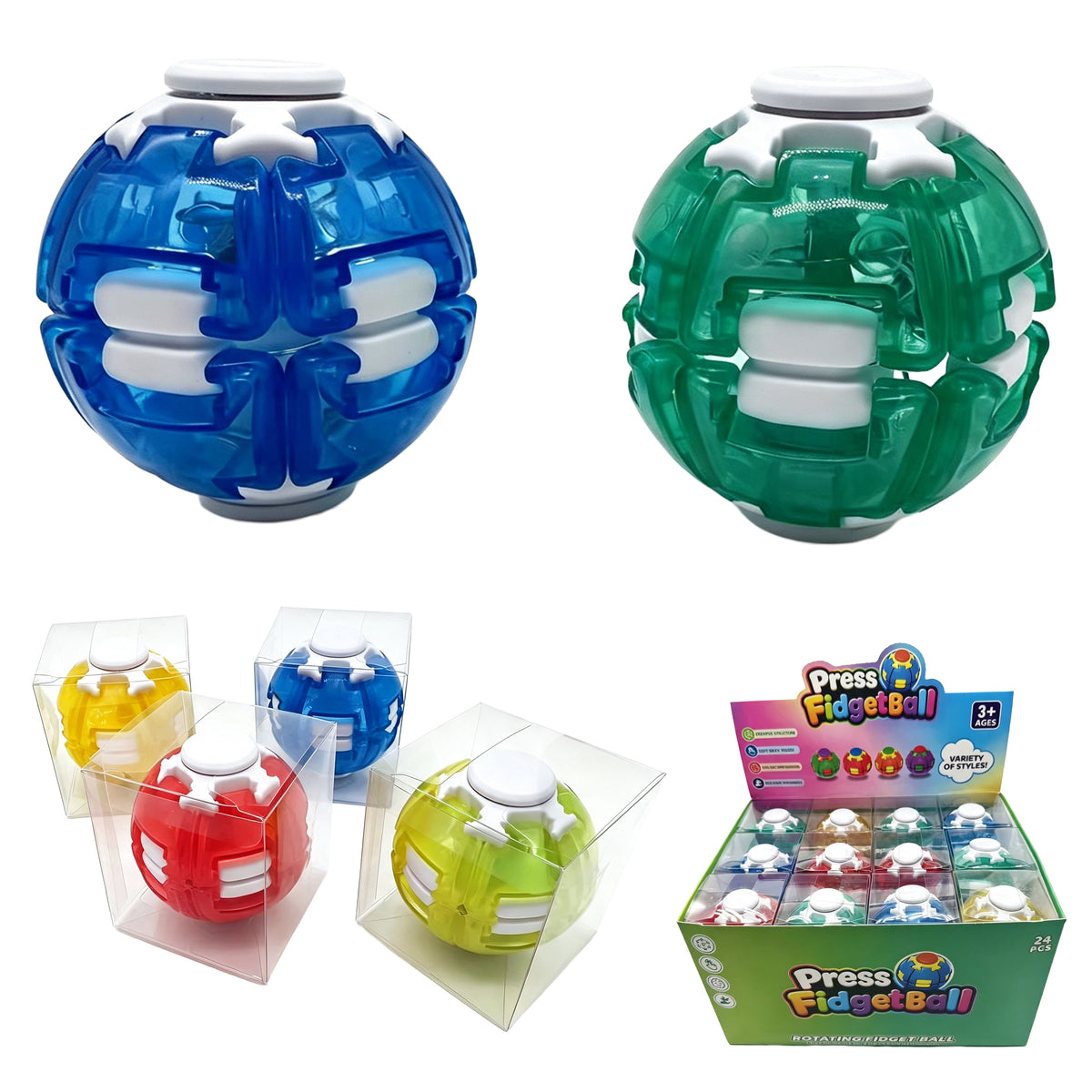TRANSLUCENT COLOR FIDGET SPINNER BALL