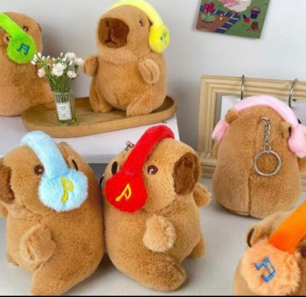 Plush Capybara W/Hphones
