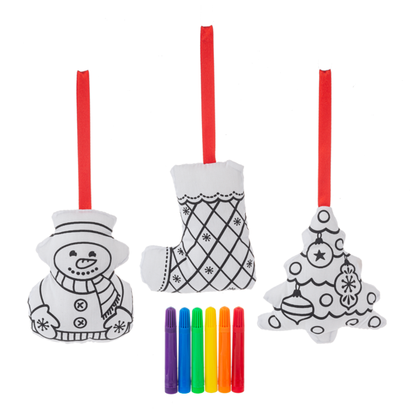 Holiday Color Me Ornament Set