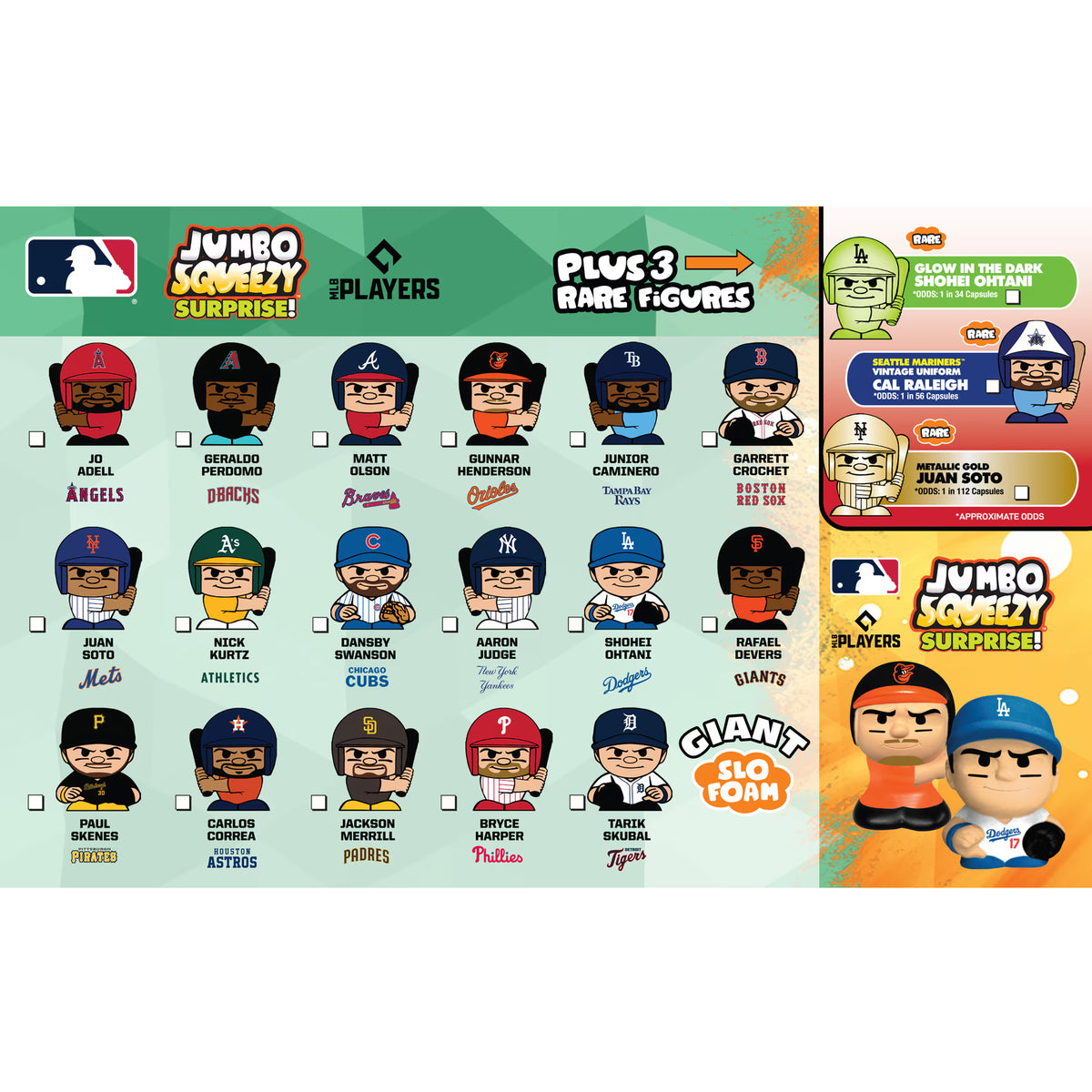 MLB 2026 Jumbo SqueezyMates