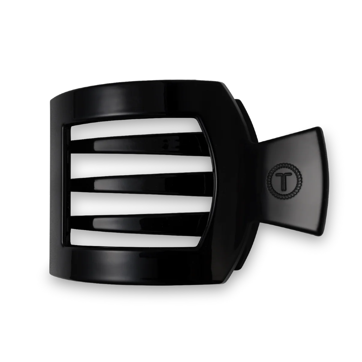 Jet Black Large Square Flat Clip