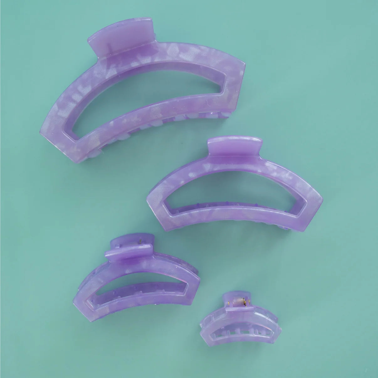 Open Lavender Mist Hair Clip