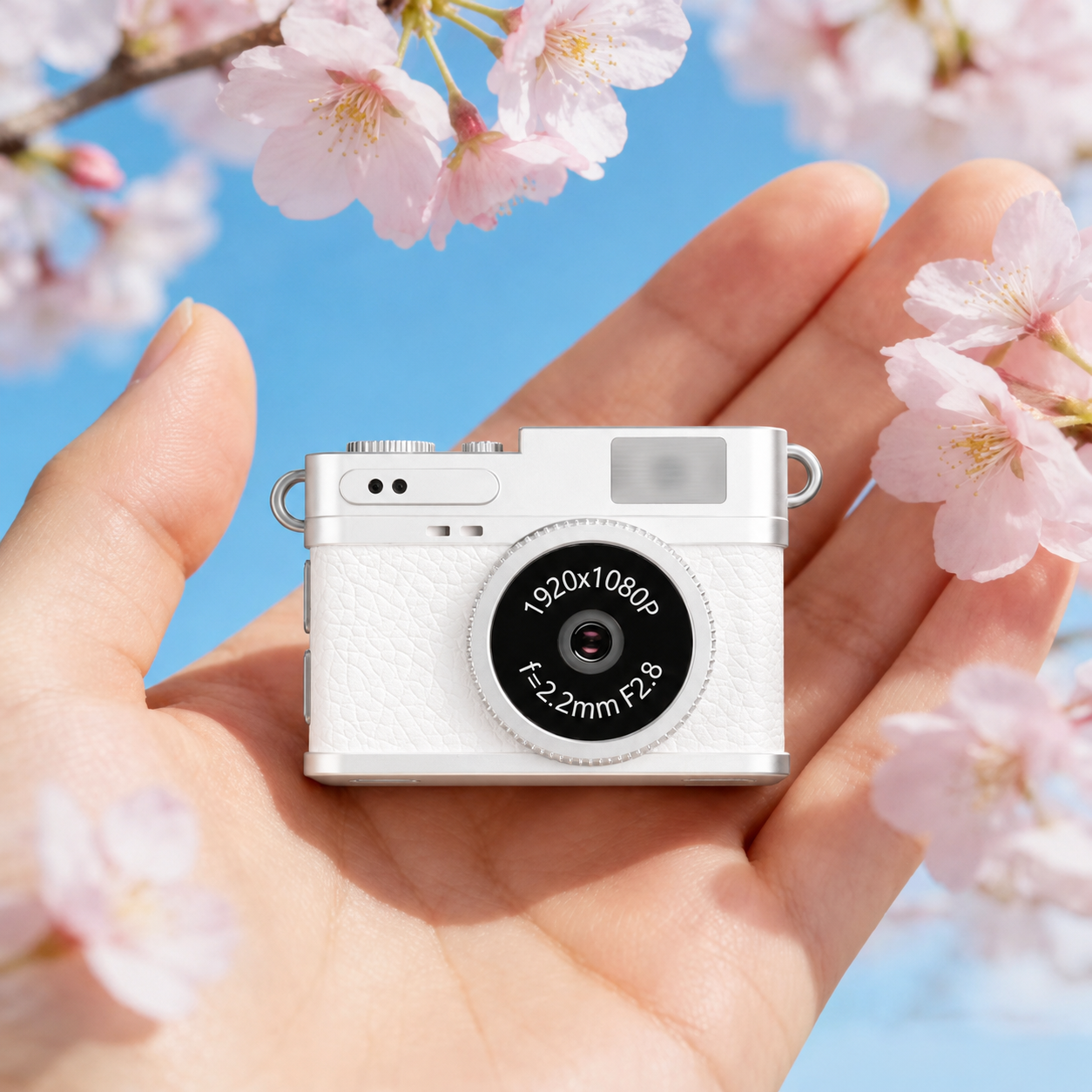 White Micro Digital Camera