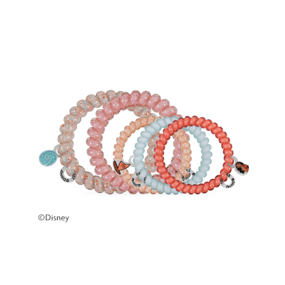Moana Mixed Hair Ties - Mix Pack