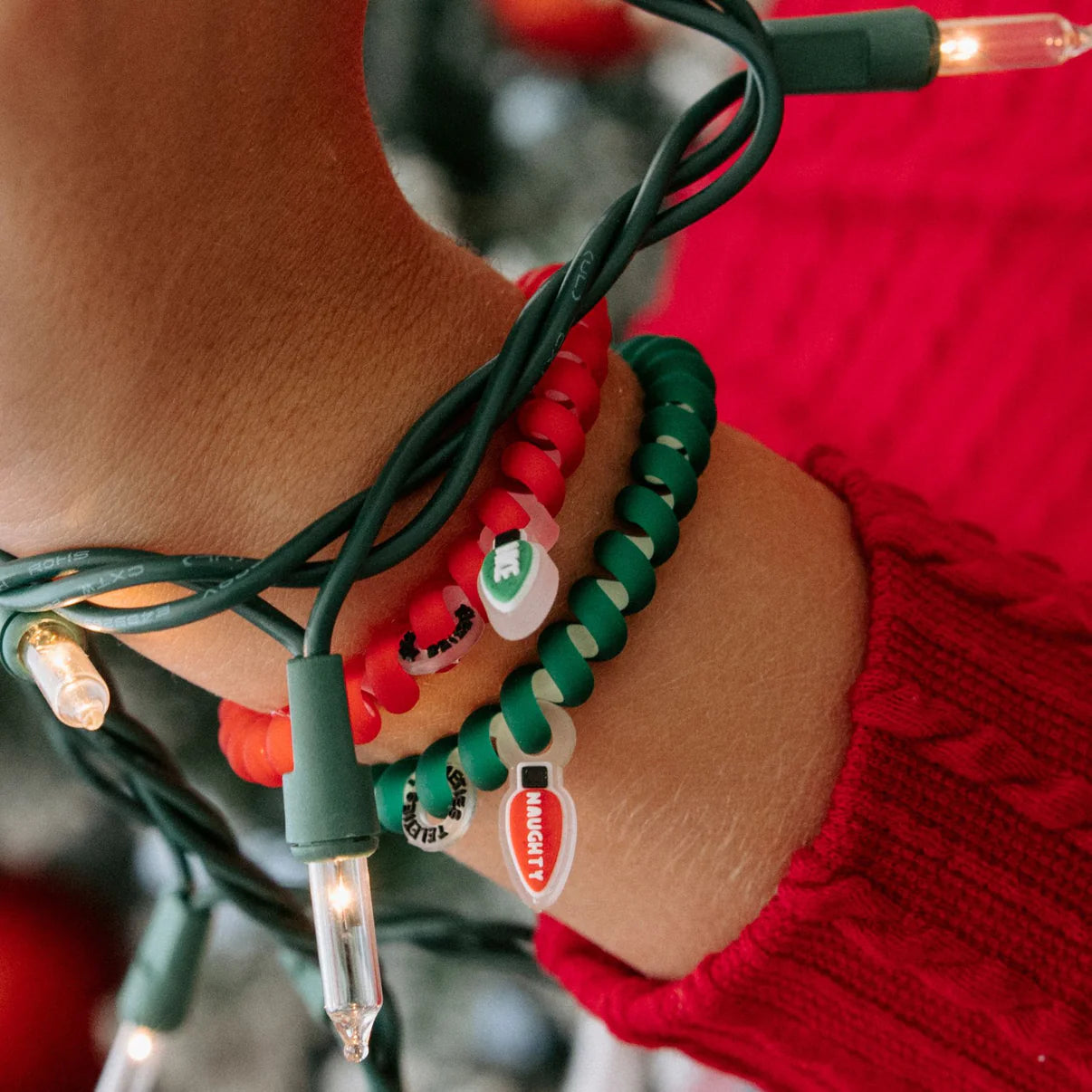 Naughty or Nice Small Hair Ties