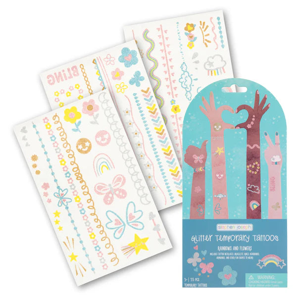 Glitter Rainbows Temp Tattoo