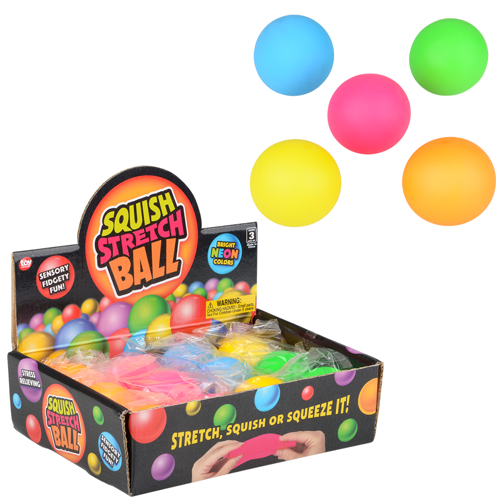 SQUISH AND STRETCH MINI YUMMY BALL 1.75"