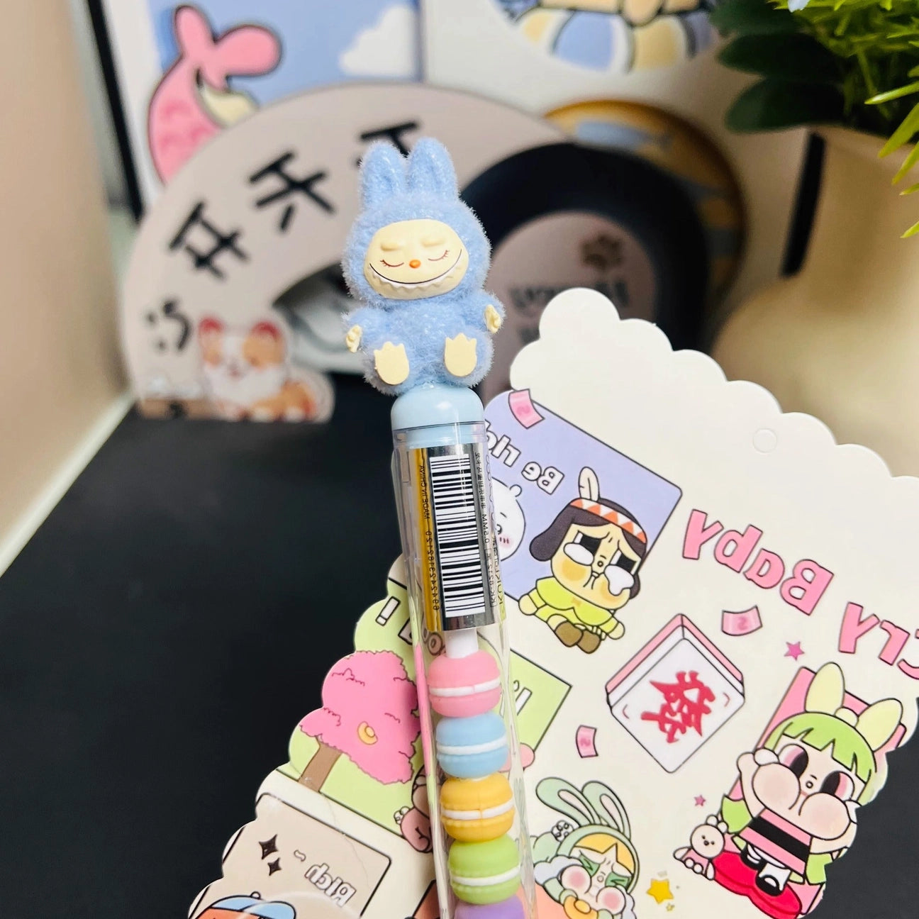 Deco Pen Blue Labubu