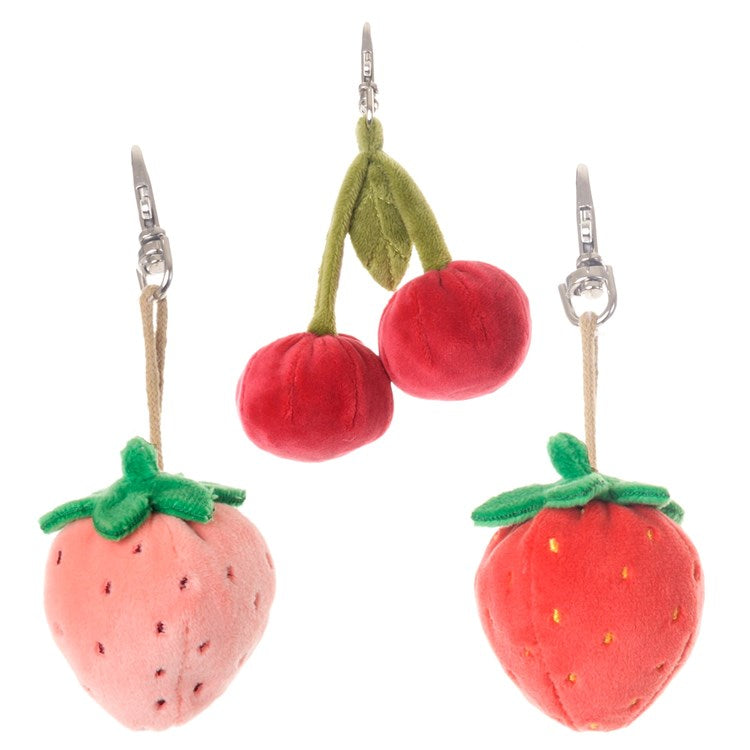 Strawberry & Cherry Bag Charm Assorted