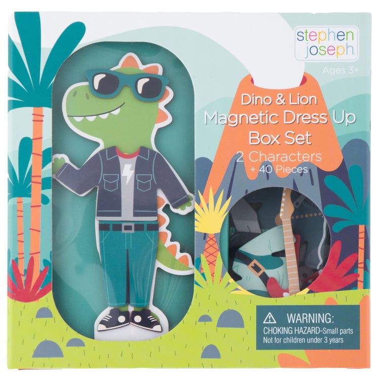 Dino & Lion Magnetic Dress Up Set