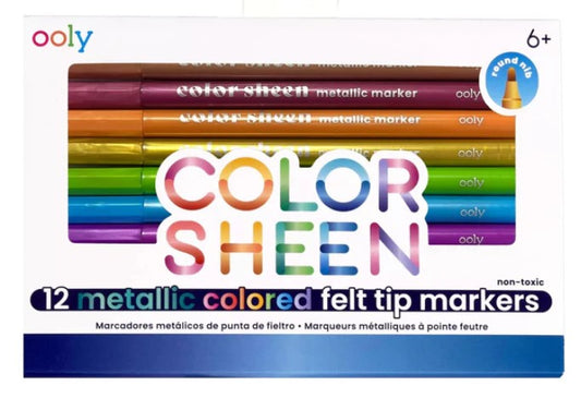 Color Sheen Metallic Colored Felt Tip Markers